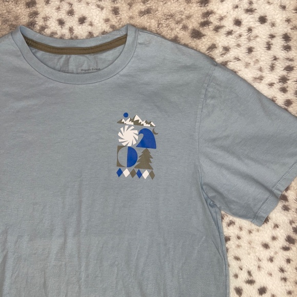 NWOT Patagonia Organic Unisex Blue Short Sleeve Tee Women’s Small Men’s XS - Picture 4 of 7